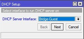 Настройка гостевой WiFi в MikroTik, настройка DHCP сервера для guest сети